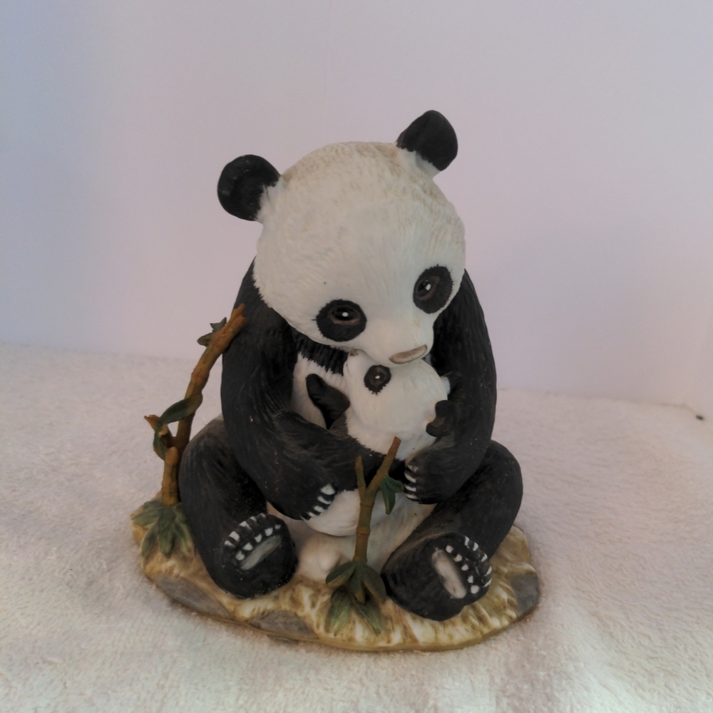 Homco Black and White Panda Figurine